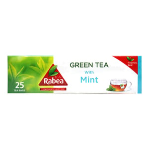Buy Rabea Green Tea & Mint 25 Teabags Online at Best Price | Green Tea | Lulu Kuwait in Kuwait