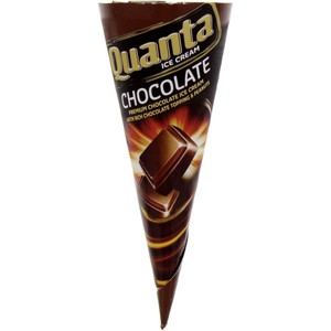 Buy Quanta Chocolate Ice Cream Cone 120 ml Online at Best Price | Ice Cream Impulse | Lulu KSA in Kuwait
