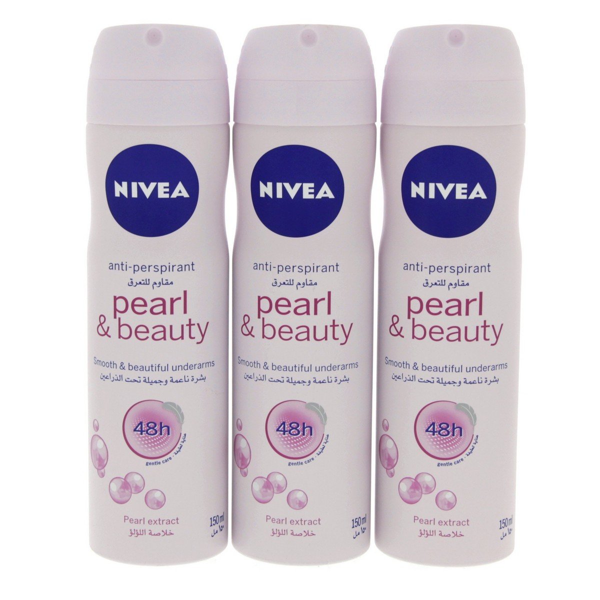 Nivea Anti Perspirant Deodorant Pearl & Beauty 3 x 150 ml