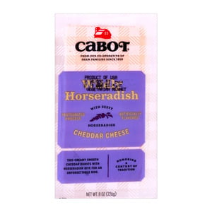 Cabot Horseradish Cheddar Cheese 226g