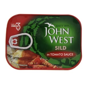 جون ويست رنجة في صلصة الطماطم 110 جم