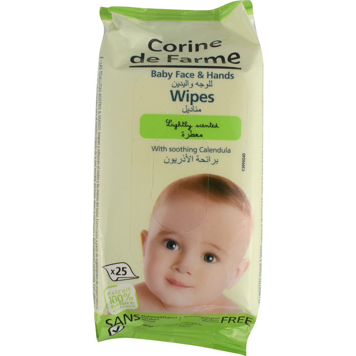 Corine De Farme Baby Face And Hands Wipes 25pcs