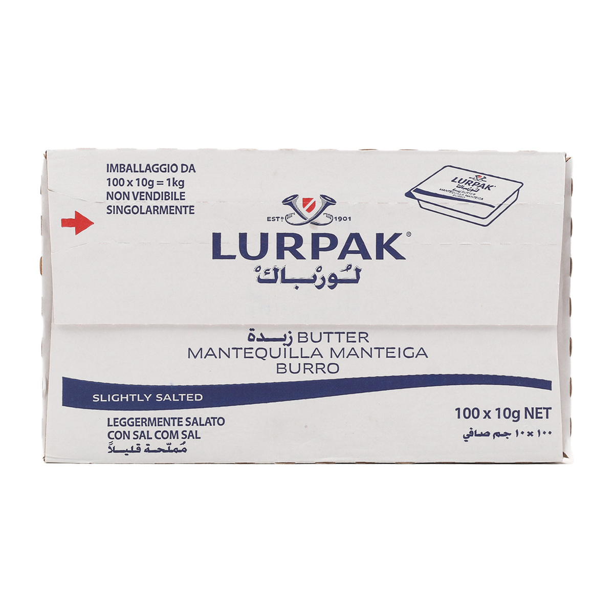 Lurpak Butter Slightly Salt 100 x 10g
