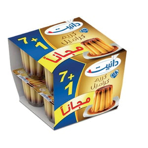 اشتري قم بشراء دانيت كريم كراميل 80 جم 7+1 Online at Best Price من الموقع - من لولو هايبر ماركت Cream Caramel في السعودية