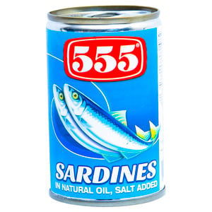 555 Sardines In Natural Oil 155g