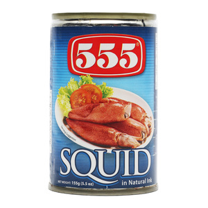 555 Squid In Natural Ink 155g