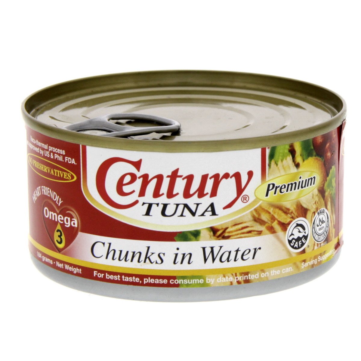 اشتري قم بشراء سينتشري تونة في الماء 184 جم Online at Best Price من الموقع - من لولو هايبر ماركت Canned Tuna في الكويت