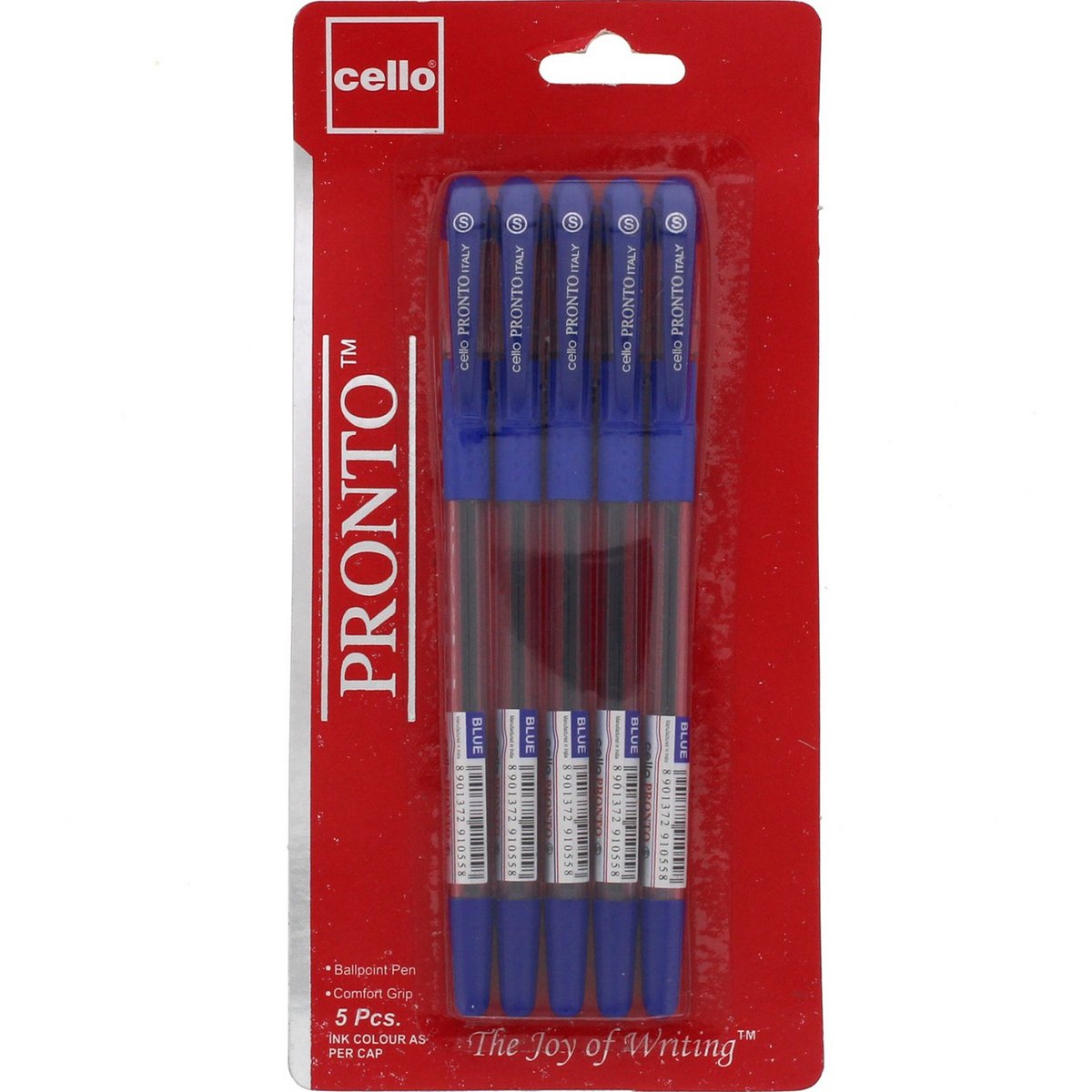 شيلو أقلام حبر جافة زرقاء 5 حبات