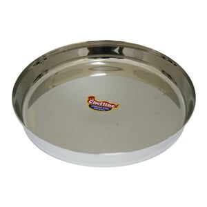 Chefline Stainless Steel Binding Thali No.12 Ind