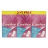 Carefree Normal with Cotton Extract Pantyliners  34pcs x 3pkt