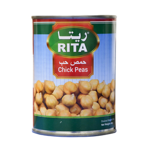 اشتري قم بشراء Rita Chick Peas 400g Online at Best Price من الموقع - من لولو هايبر ماركت Canned Peas في الكويت
