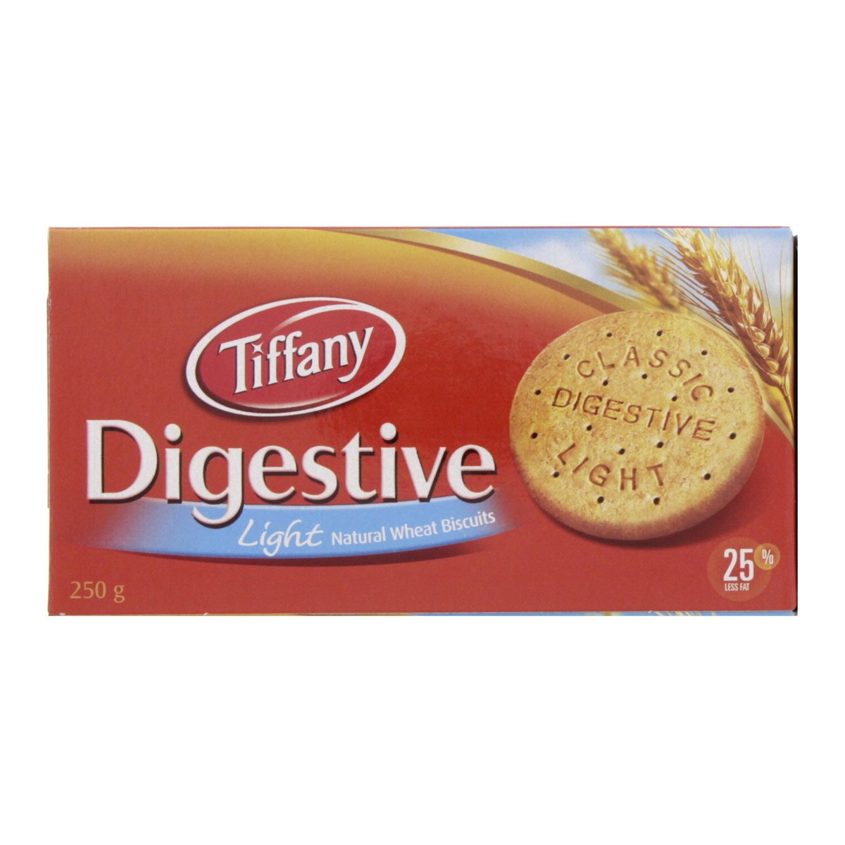 Tiffany Digestive Light Natural Wheat Biscuits 250g