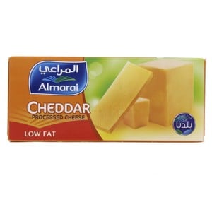 Al Marai Cheddar Processed Cheese Low Fat 454g