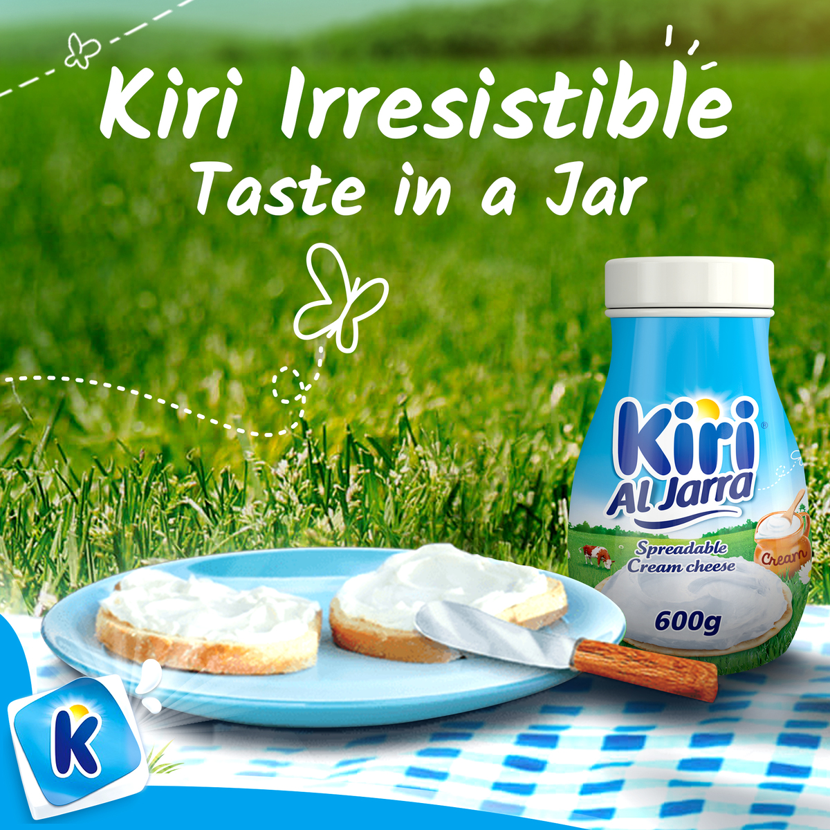 Kiri Jarra Spreadable Cream Cheese Jar 600g