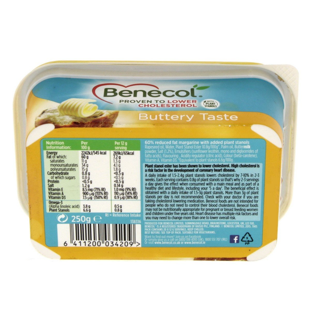 Benecol Buttery Taste Spread 250 g