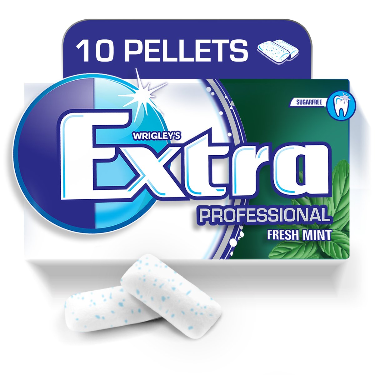 Wrigley's Extra Professional Fresh Mint Gum 10 pcs