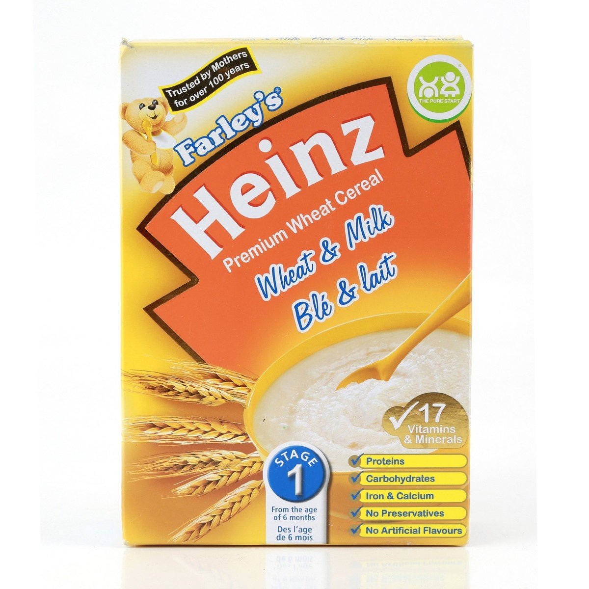 هاينز حبوب القمح والحليب 250 جم