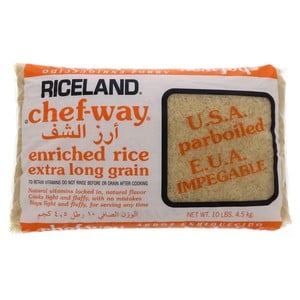 اشتري قم بشراء شيف واي أرز مخصب طويل الحبة 4.5 كجم Online at Best Price من الموقع - من لولو هايبر ماركت Boiled rice في الامارات