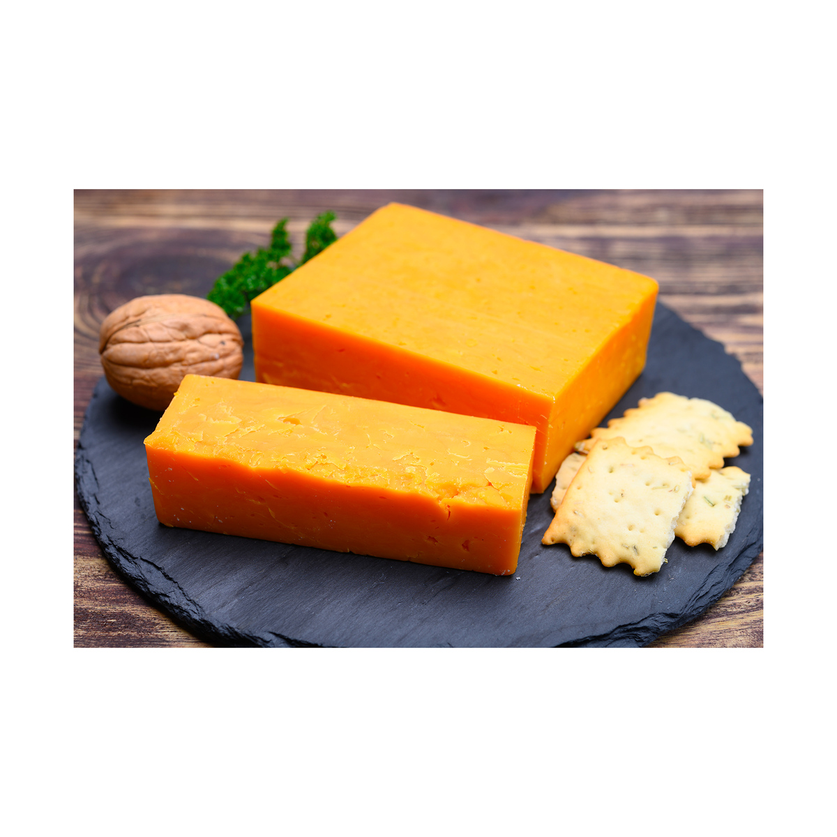 German Cheddar Cheese Block Colour 250g Approx. Weight