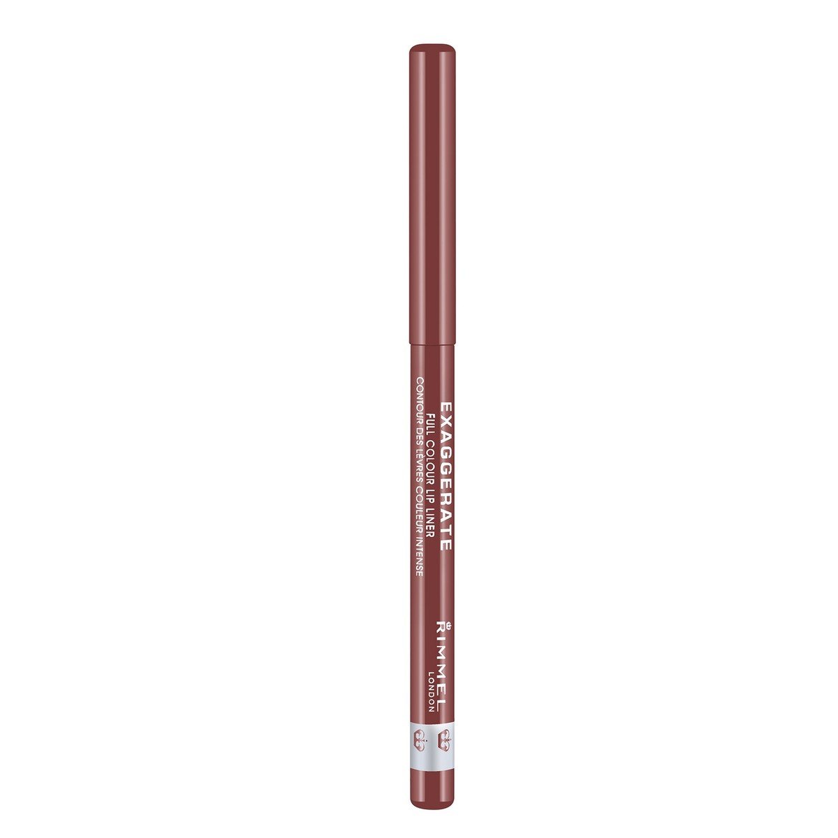 Rimmel London Exaggerate Automatic Lip Liner - Addiction A Natural Rosy-Plum Shade 1pc