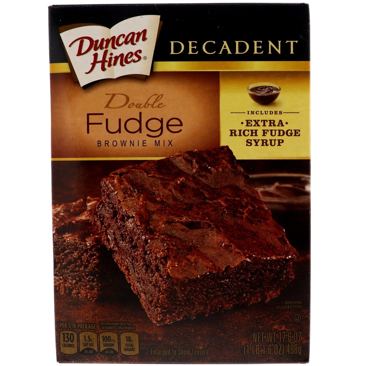 Duncan Hines Decadent Double Fudge Brownie Mix 498 g