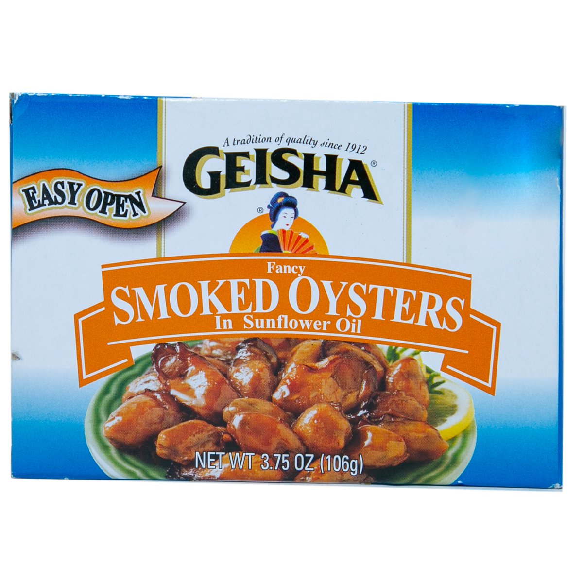 Geisha Smoked Oysters In Sunflower Oil 106 g