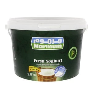 اشتري قم بشراء مرموم زبادي طازج كامل الدسم 3.8كجم Online at Best Price من الموقع - من لولو هايبر ماركت Plain Yoghurt في الامارات