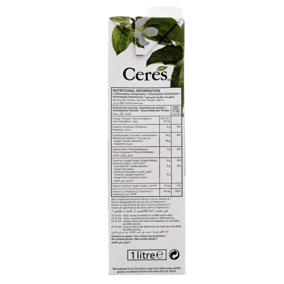 Ceres 100% Juice Blend Medley Of Fruit 1 Litre