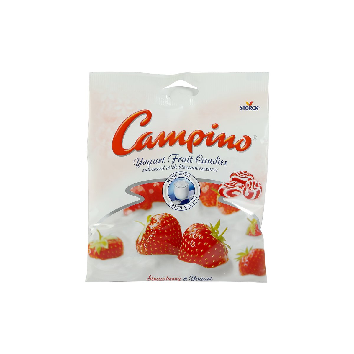 Storck Campino Yogurt Strawberry Candy 75 g