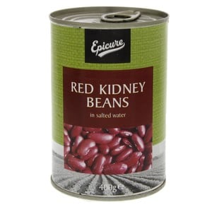 Buy Epicure Red Kidney Beans in Salted Water 400 g Online at Best Price | Canned Beans | Lulu UAE in UAE