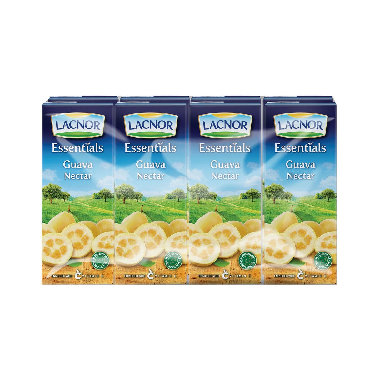 Lacnor Essentials Guava Nectar Fruit Juice 8 x 180 ml