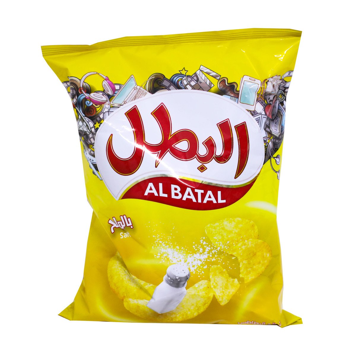 اشتري قم بشراء البطل رقائق البطاطس بنكهة الملح 110 جم Online at Best Price من الموقع - من لولو هايبر ماركت Potato Bags في السعودية