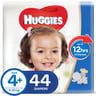 Huggies Diaper Size 4+, Extra Large 9-20kg 44pcs