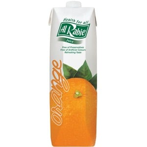 Buy Al Rabie Orange Juice 1 Litre Online at Best Price | Fruit Drink Tetra | Lulu Kuwait in Kuwait