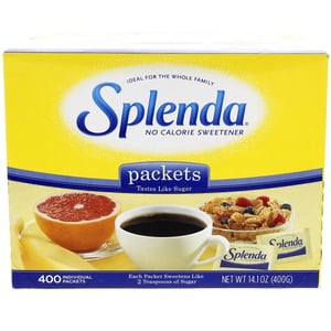 Splenda No Calorie Sweetener 400 Packets 400 gm