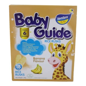 Tenten Guide Banana Baby Rusks 36g