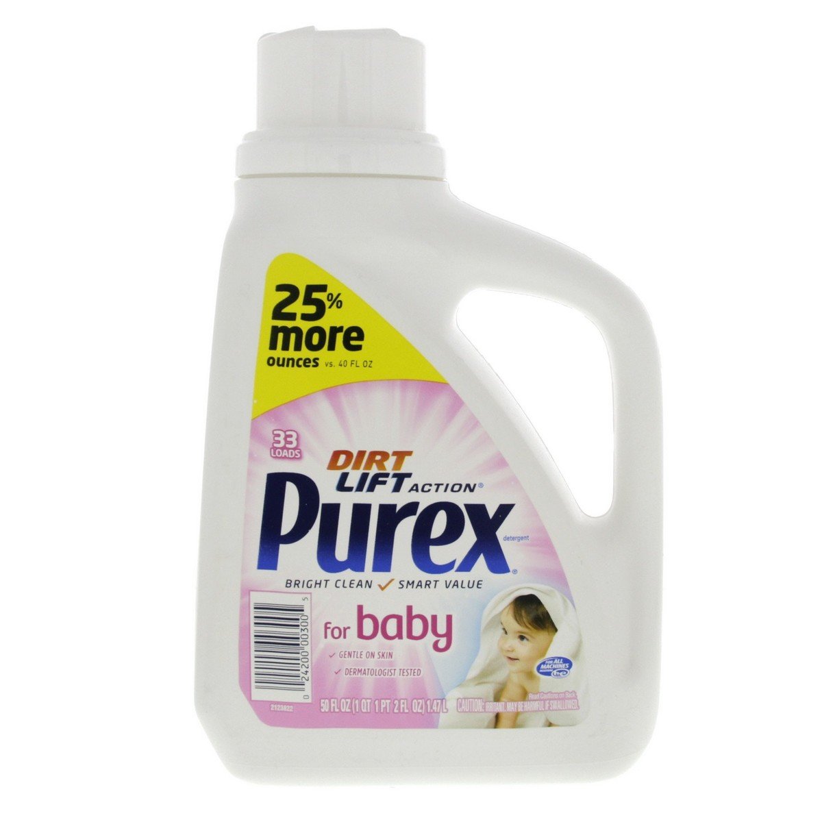 Purex Liquid Detergent Hypoallergenic Baby 1.47Litre