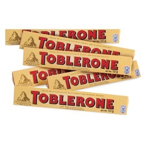 Buy Toblerone Milk Chocolate 6 x 50 g Online at Best Price | Covrd Choco.Bars&Tab | Lulu UAE in UAE