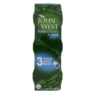 John West Tuna Chunks In Brine 80 Gm 3pcs
