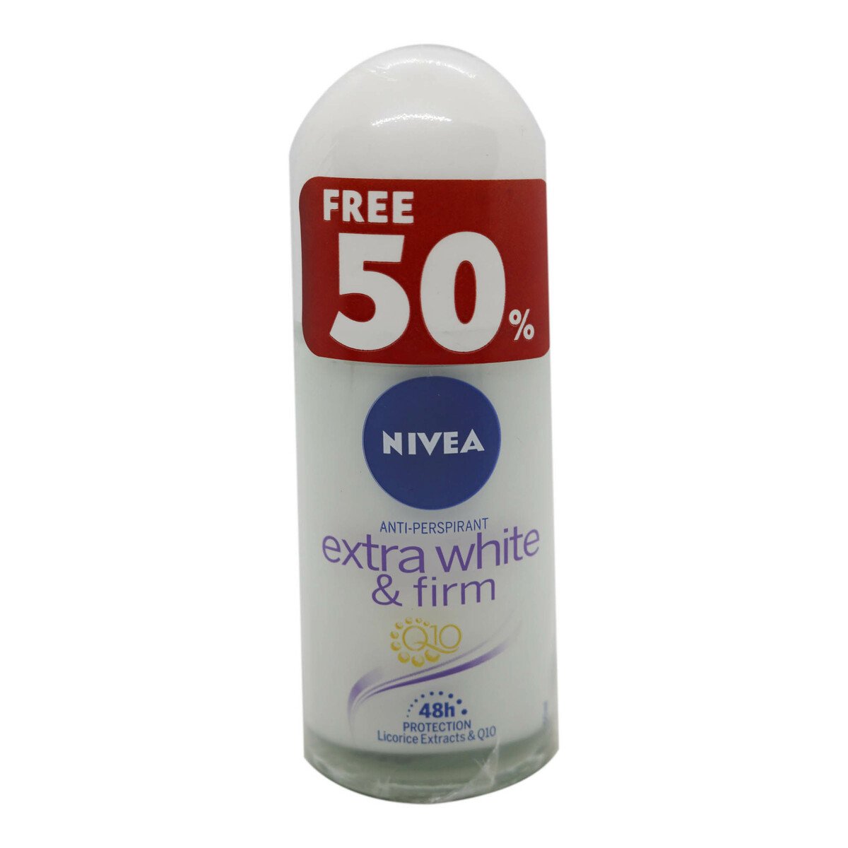 Nivea Female Deodorant Extra White & Firm Q10 50ml FOC 25ml