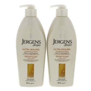 Jergens Ultra Healing Nourishes And Heal Extra Dry Skin Moisturizer 2 x 400 ml