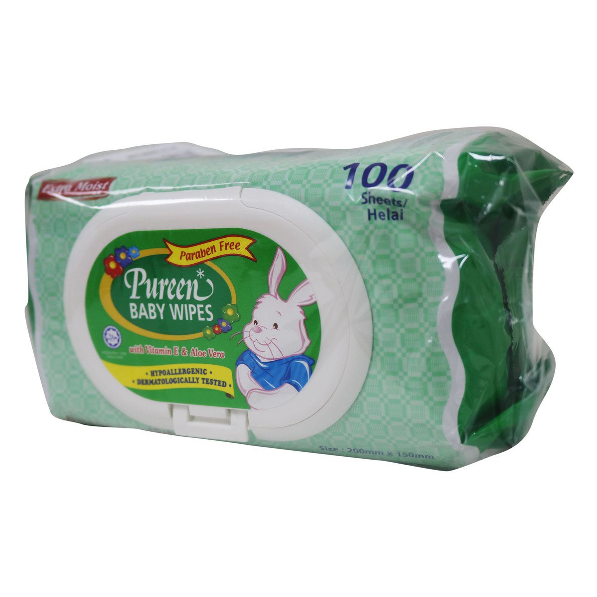 Pureen Baby Wipes (WH) 2 x 100sheets