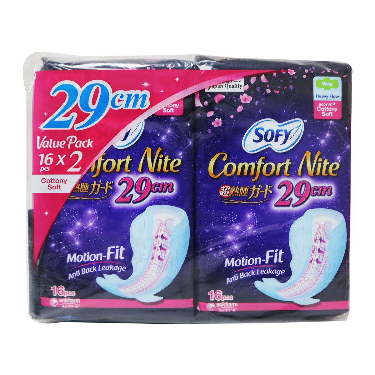 Sofy Body Fit Wing Slim 29Cm 16 Counts Twin Pack
