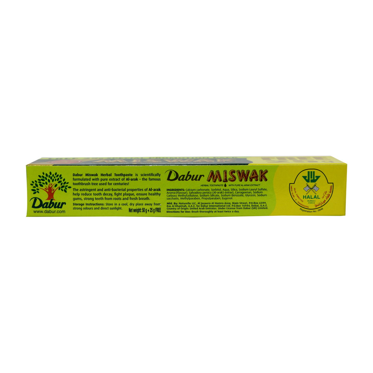 Dabur Miswak Herbal Tooth Paste 50g+25g