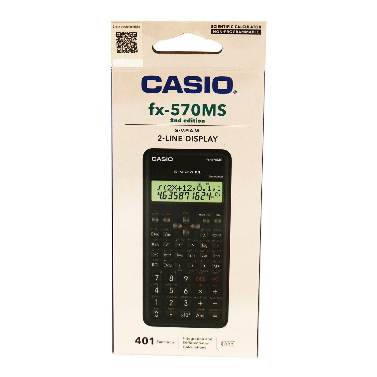 Casio Calculator Fx-570Ms