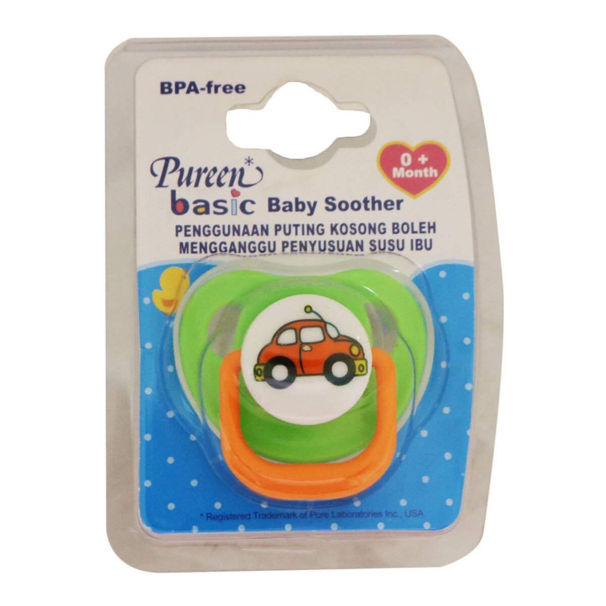 Pureen Baby Soother With Cover (0-6 Months)