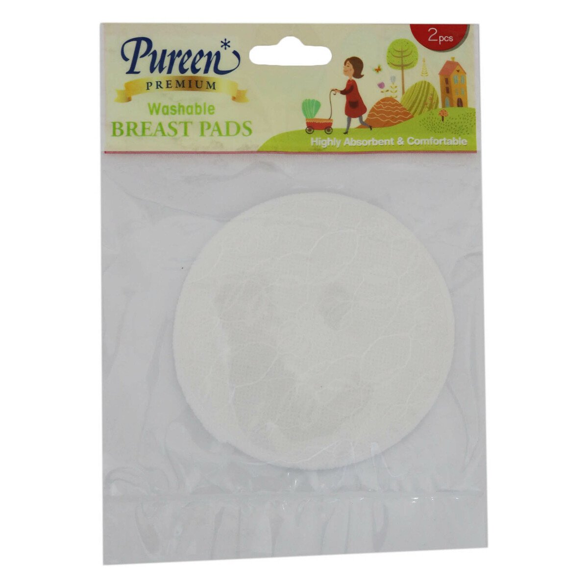 Pureen Washable Breast Pad 2 With Lace