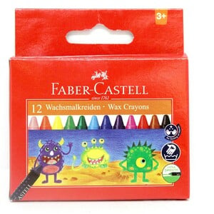 Faber-Castell Wax Crayons 12Col 120043