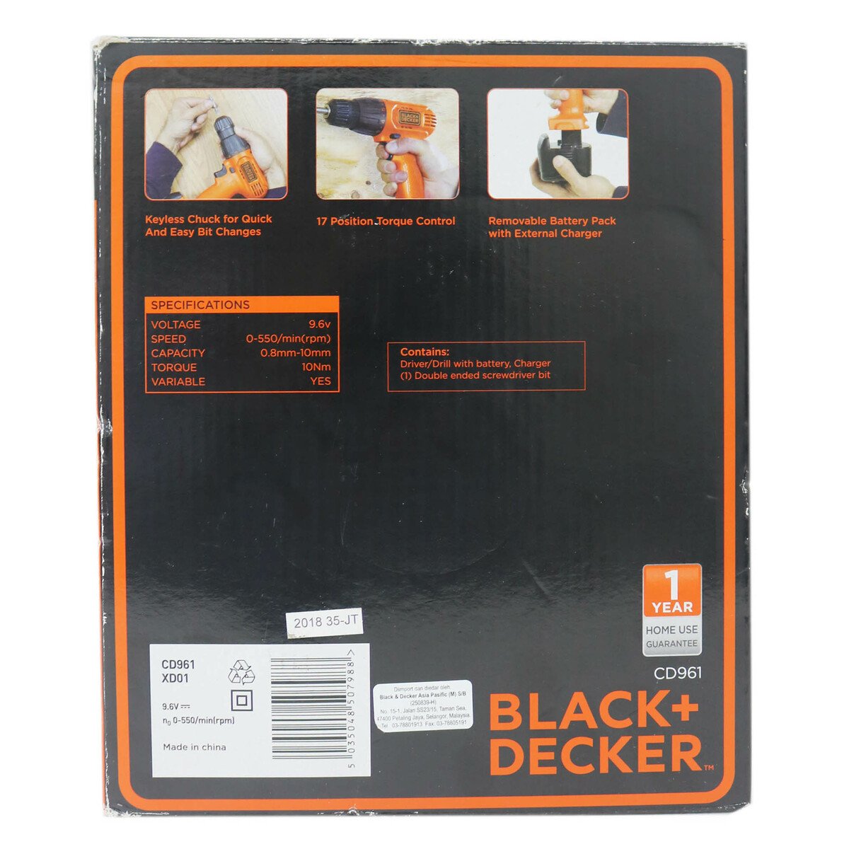 Black and Decker Cordles Drill or Driver 9.6V-5