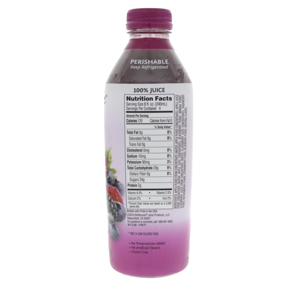 Bolt House Farms Berry Boost Fruit Juice Smoothie 946 ml